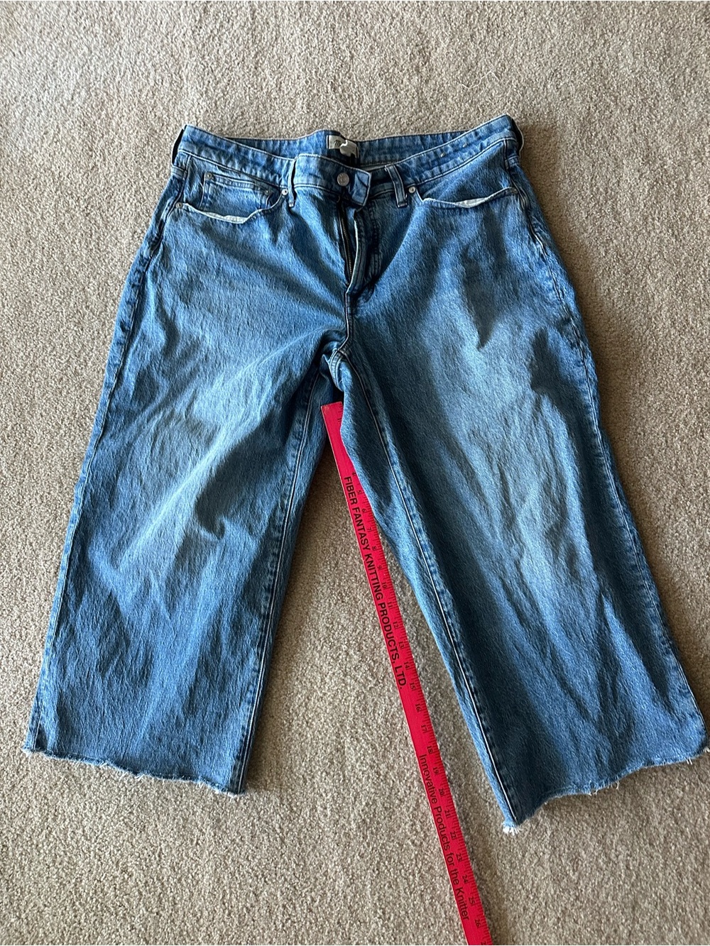 Madewell Wide Leg Plus Size Cropped Jeans